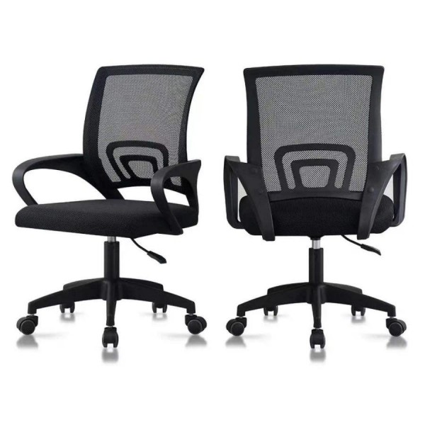 Ergonomic Mesh Office Chair with Breathable Backrest and Chromed Base