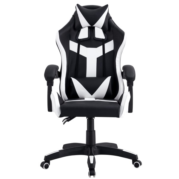 Gaming Chair with Footrest - 135° Reclining High Back PU Leather PC Chair