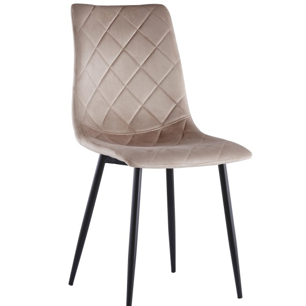 Luxury Dining Chairs - Premium Fabric Upholstered Accent Chair with Heavy-Duty Steel Frame