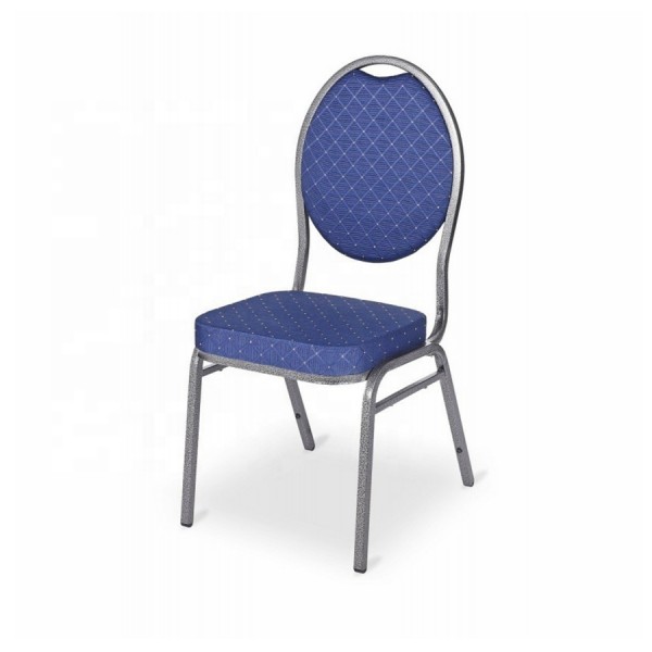 Hotel Dining Chair - Commercial Grade Steel Frame Fabric Side Chair