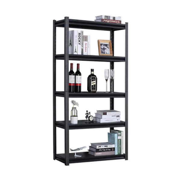 Warehouse Storage Rack - Heavy-Duty Carbon Steel Bolted Shelving Unit (3/4/5-Tier Capacity)